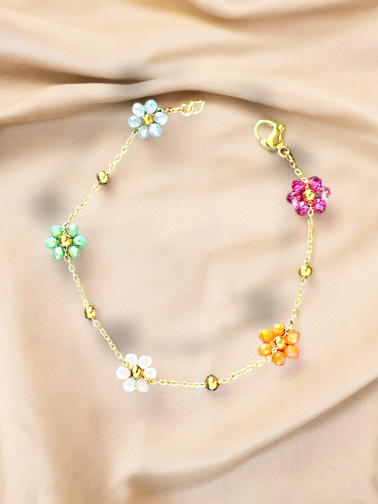 Bracelet Flowers multicolore